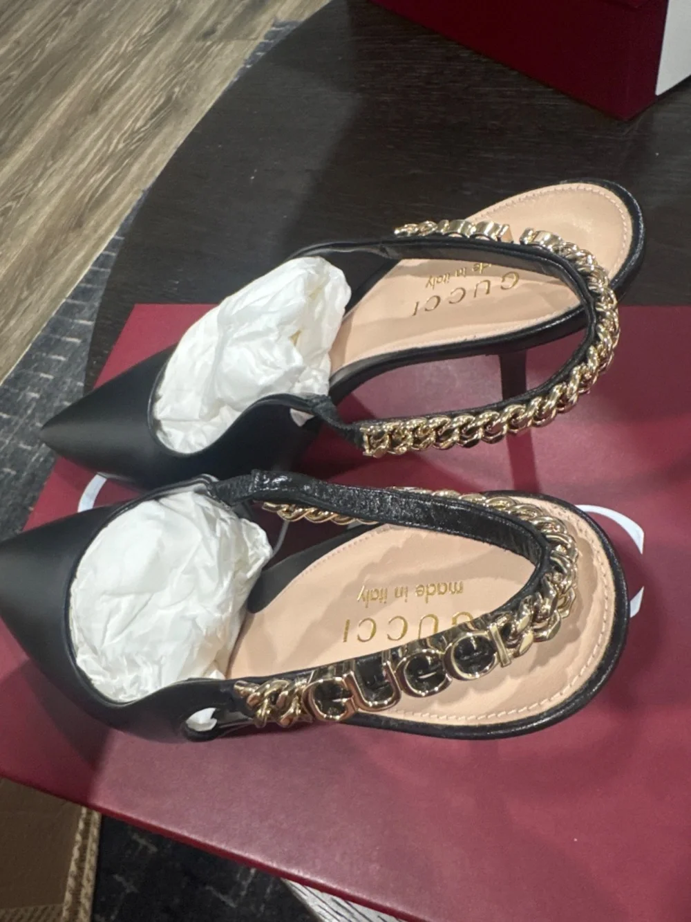SIGNORI a sling back with Gucci MALAGA